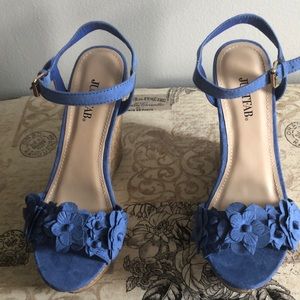 Blue JustFab Wedges
